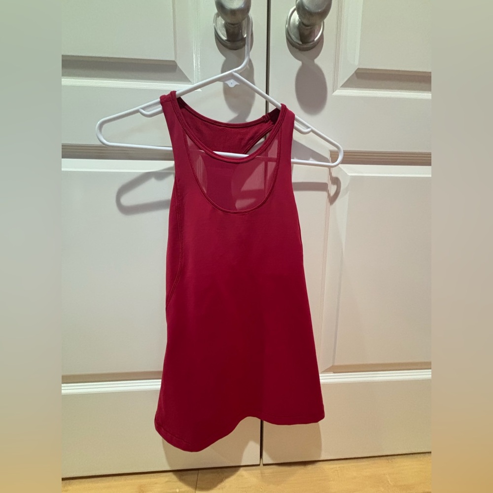 Lululemon Athletica Red Tank Top